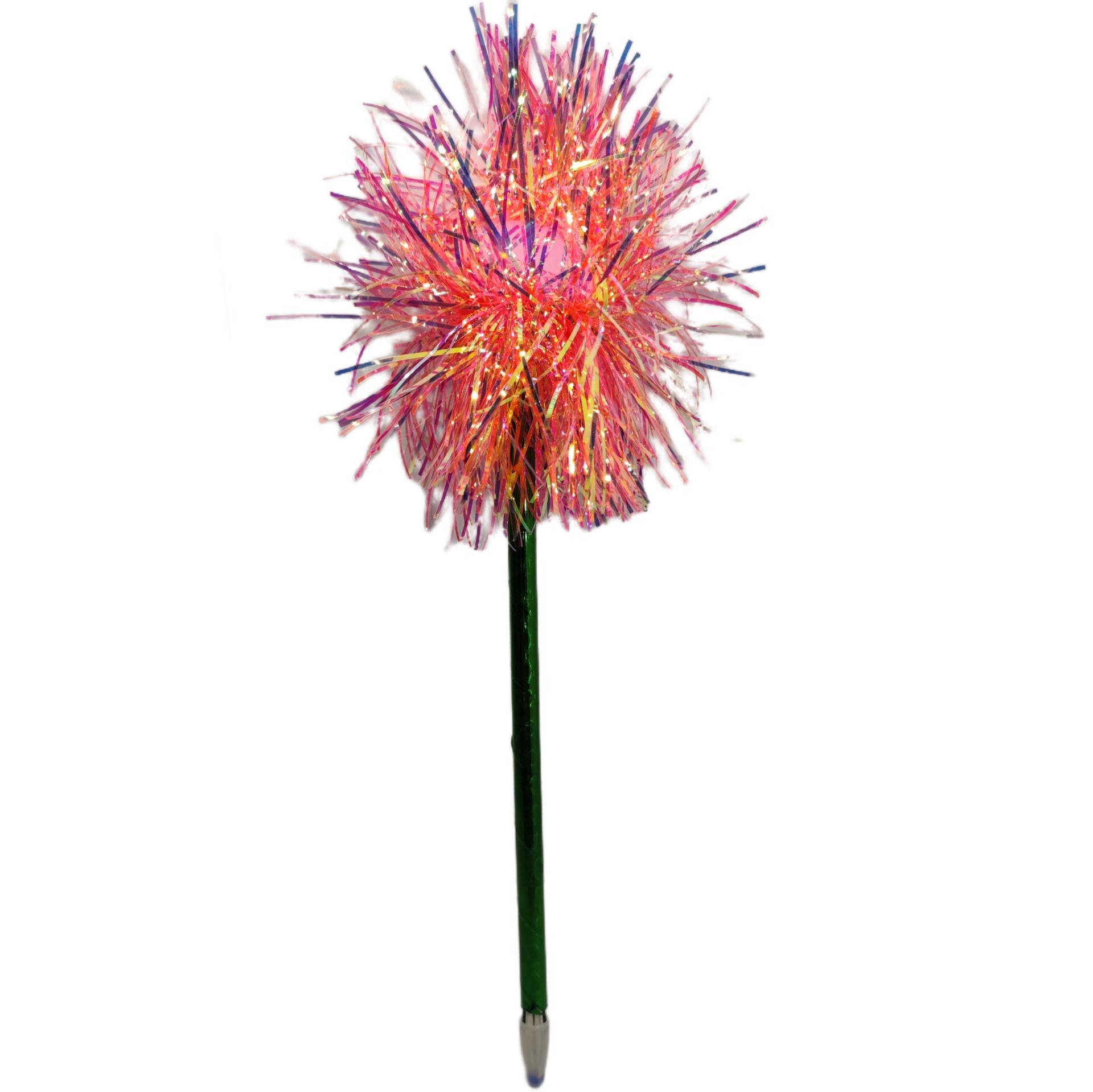 Simli Hologram Ponpon Jel Tükenmez Kalem