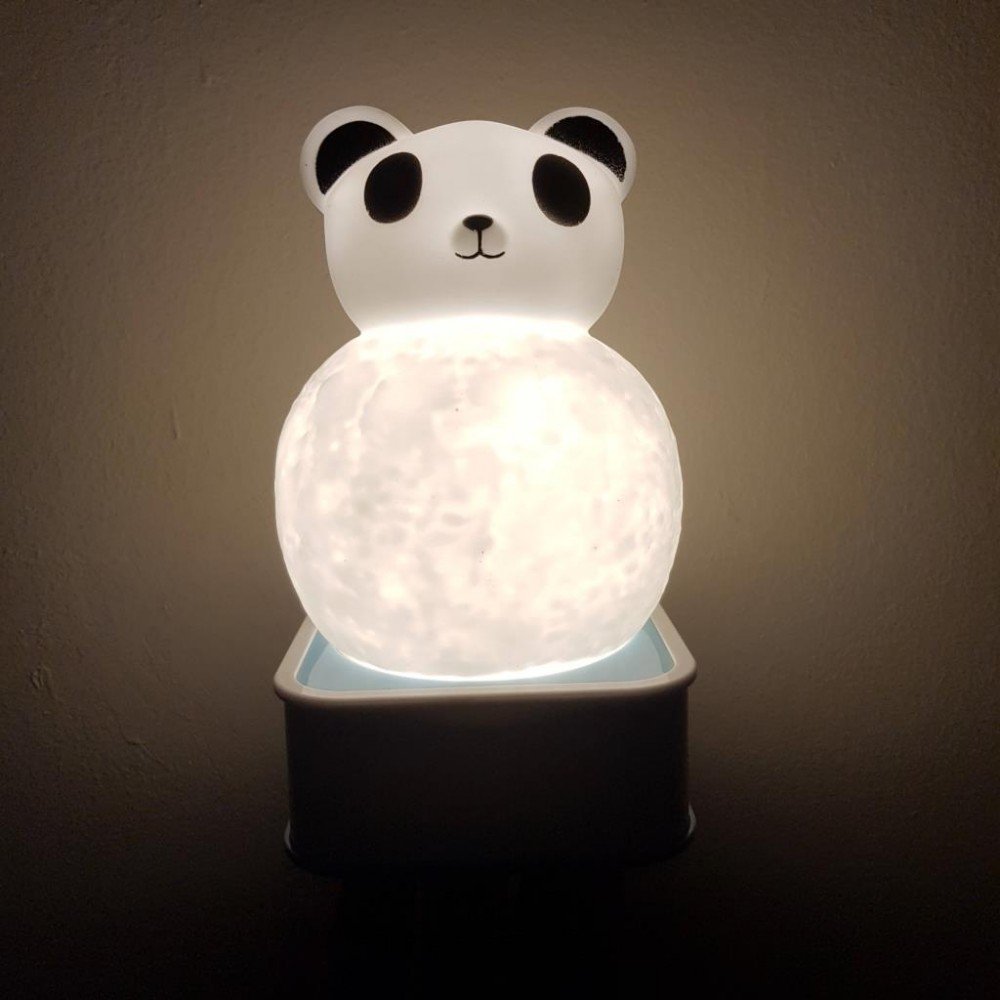 Sese ve Dokunmaya Duyarlı Silikon Panda Gece Lambası Renkli