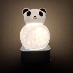 Sese ve Dokunmaya Duyarlı Silikon Panda Gece Lambası Renkli