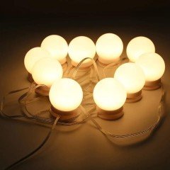 Makyaj Aynası Işığı 10 lu Ayarlanabilir Led Işıklar Hollywood Tarzı