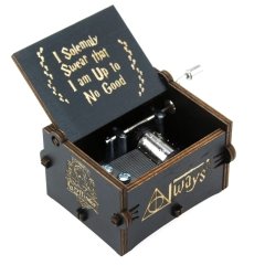 Harry Potter Always Müzik Kutusu Ahşap İşlemeli