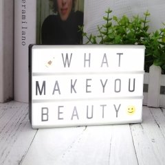 Işıklı Mesaj Panosu Lightbox A4 Led 96 Harf Sayı