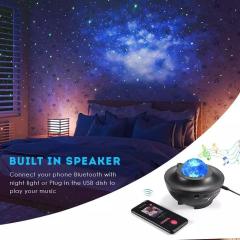 Starry Night Galaxy Led Projektör Lamba Bluetooth Hoparlör Kumandalı