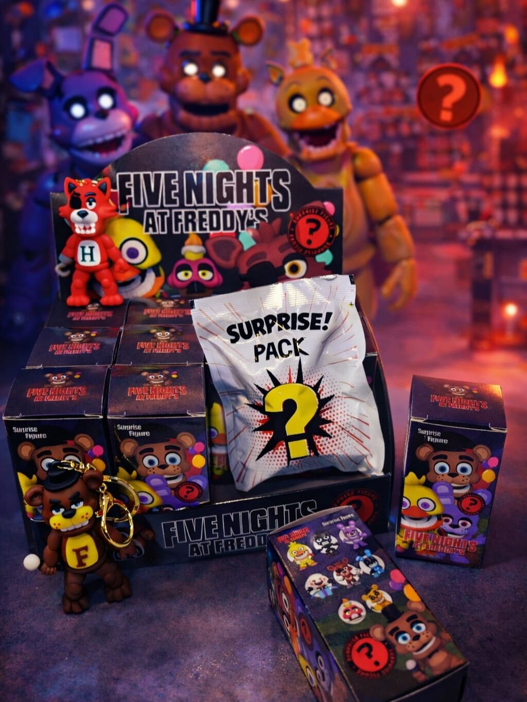 Five Nights at Freddy's Karakter Sürpriz Paket Anahtarlık Figür 1 Adet