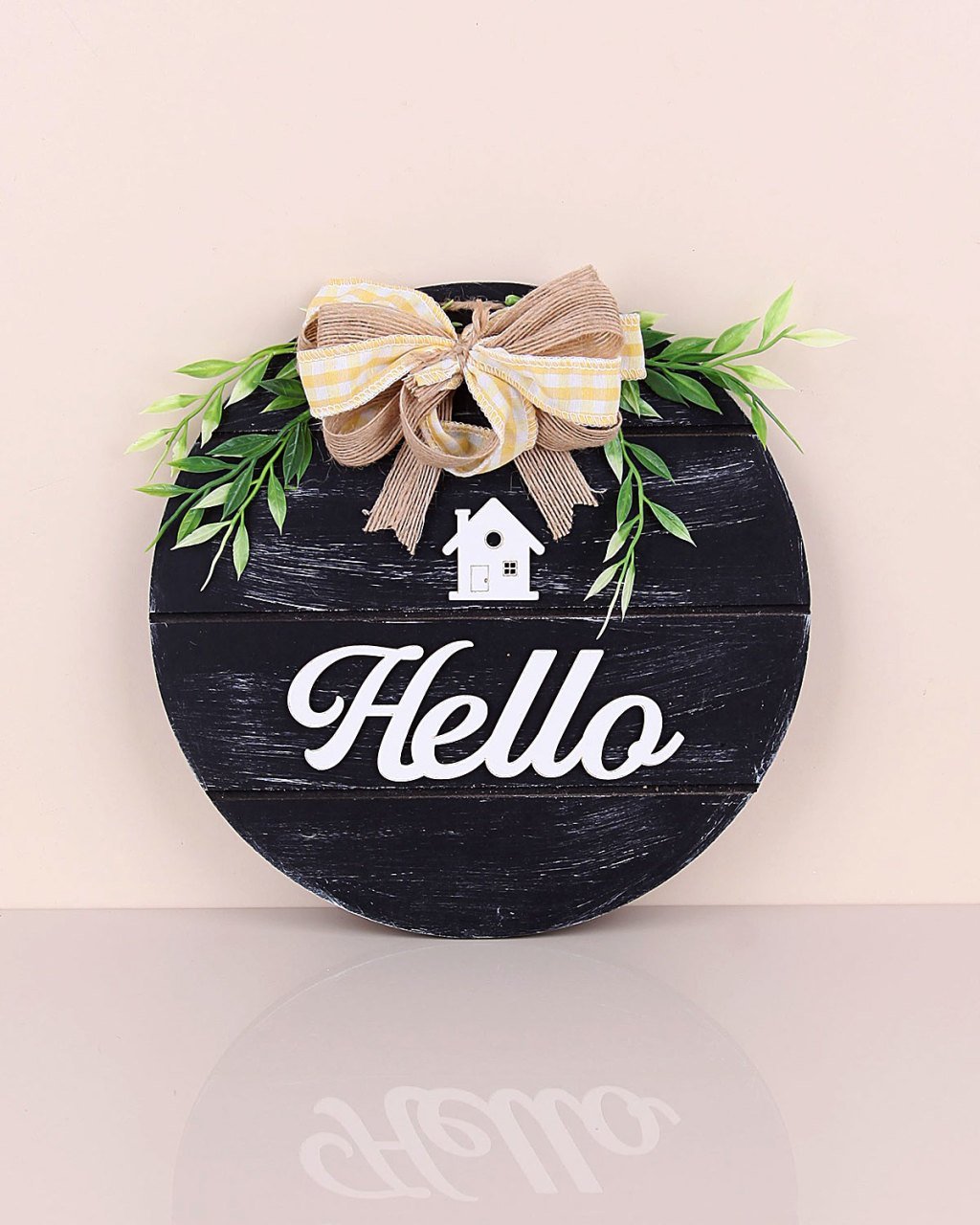 Yuvarlak Çiçek Dekor Kapı Süsü