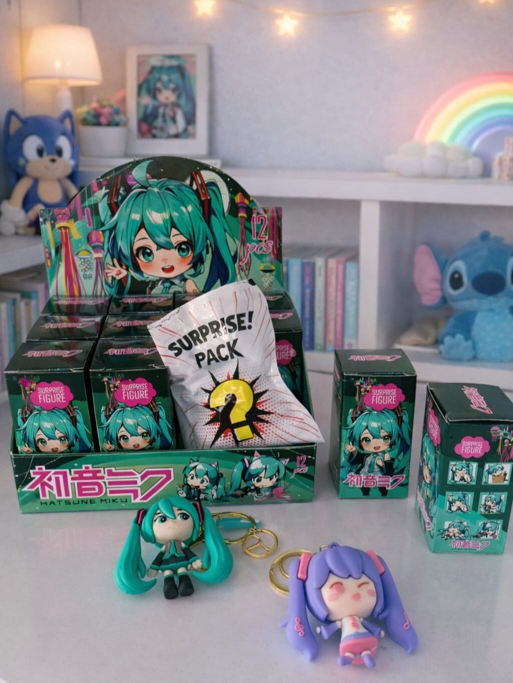 Anime Hatsune Miku Karakter Sürpriz Paket Anahtarlık Figür 1 Adet