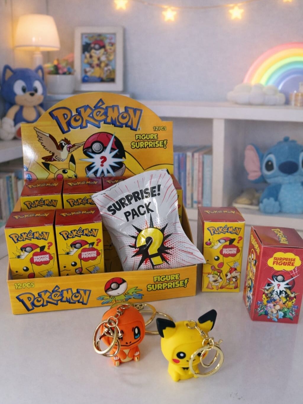 Pokemon Karakter Sürpriz Paket Anahtarlık Figür 1 Adet