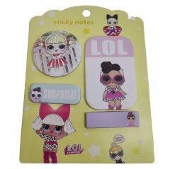 4'lü Lol Surprise Post-it Yapışkanlı Kağıt Notluk