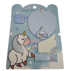 4'lü Unicorn Post-it Yapışkanlı Kağıt Notluk