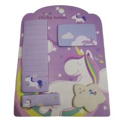 4'lü Unicorn Post-it Yapışkanlı Kağıt Notluk