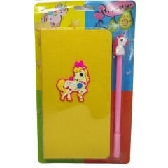 Renkli Unicorn Temalı Defter Kalem Seti