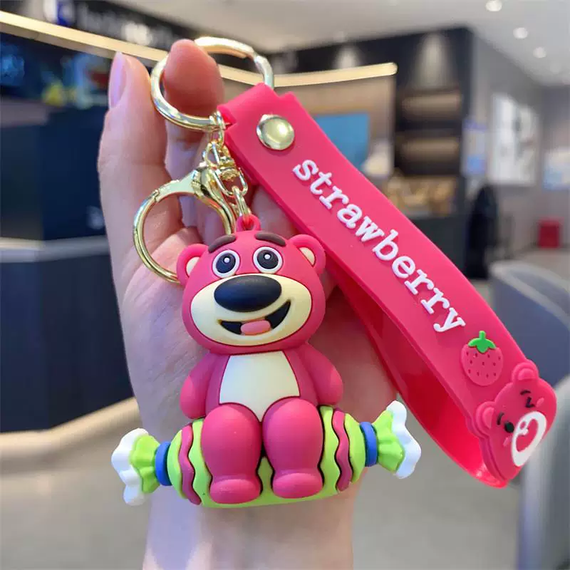 Sevimli Ayı Lotso Lüx Anahtarlık Çanta Aksesuarı Süsü 1 Adet