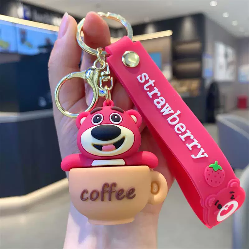 Sevimli Ayı Lotso Lüx Anahtarlık Çanta Aksesuarı Süsü 1 Adet