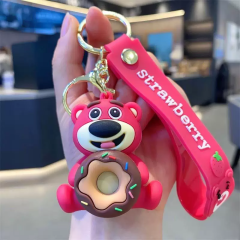 Sevimli Ayı Lotso Lüx Anahtarlık Çanta Aksesuarı Süsü 1 Adet