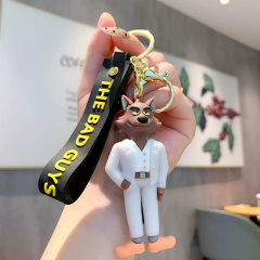 The Bad Guys Karakter Figür Lüx Anahtarlık Çanta Aksesuarı Süsü 1 Adet