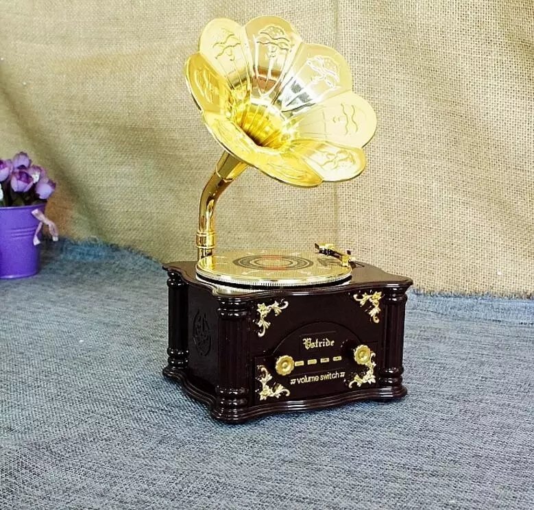 Nostaljik Müzik Kutusu Gramofon