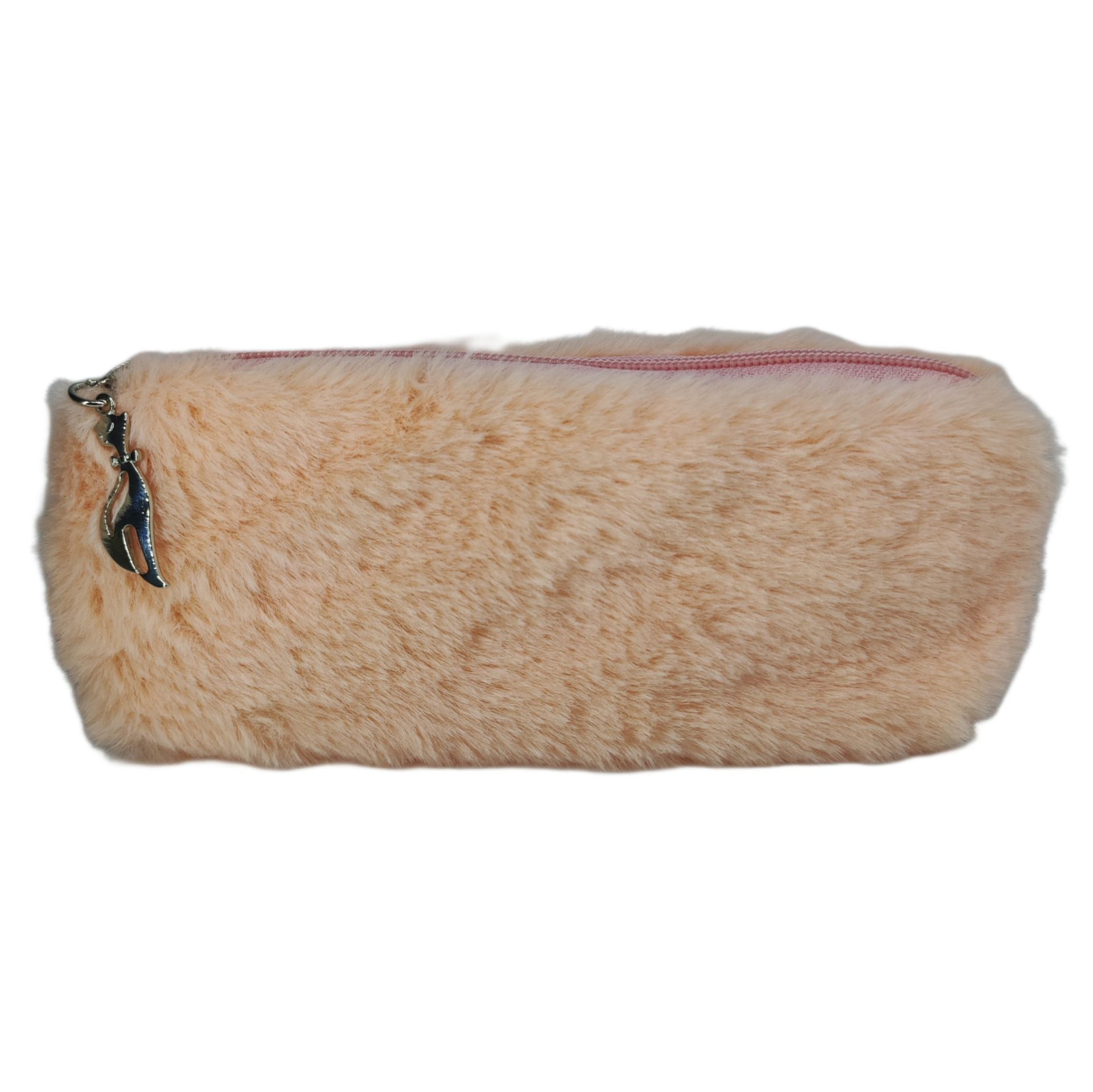 Ten Rengi Peluş Kalemlik El Çantası Cüzdan Peluş Tüylü Kalem Kutusu