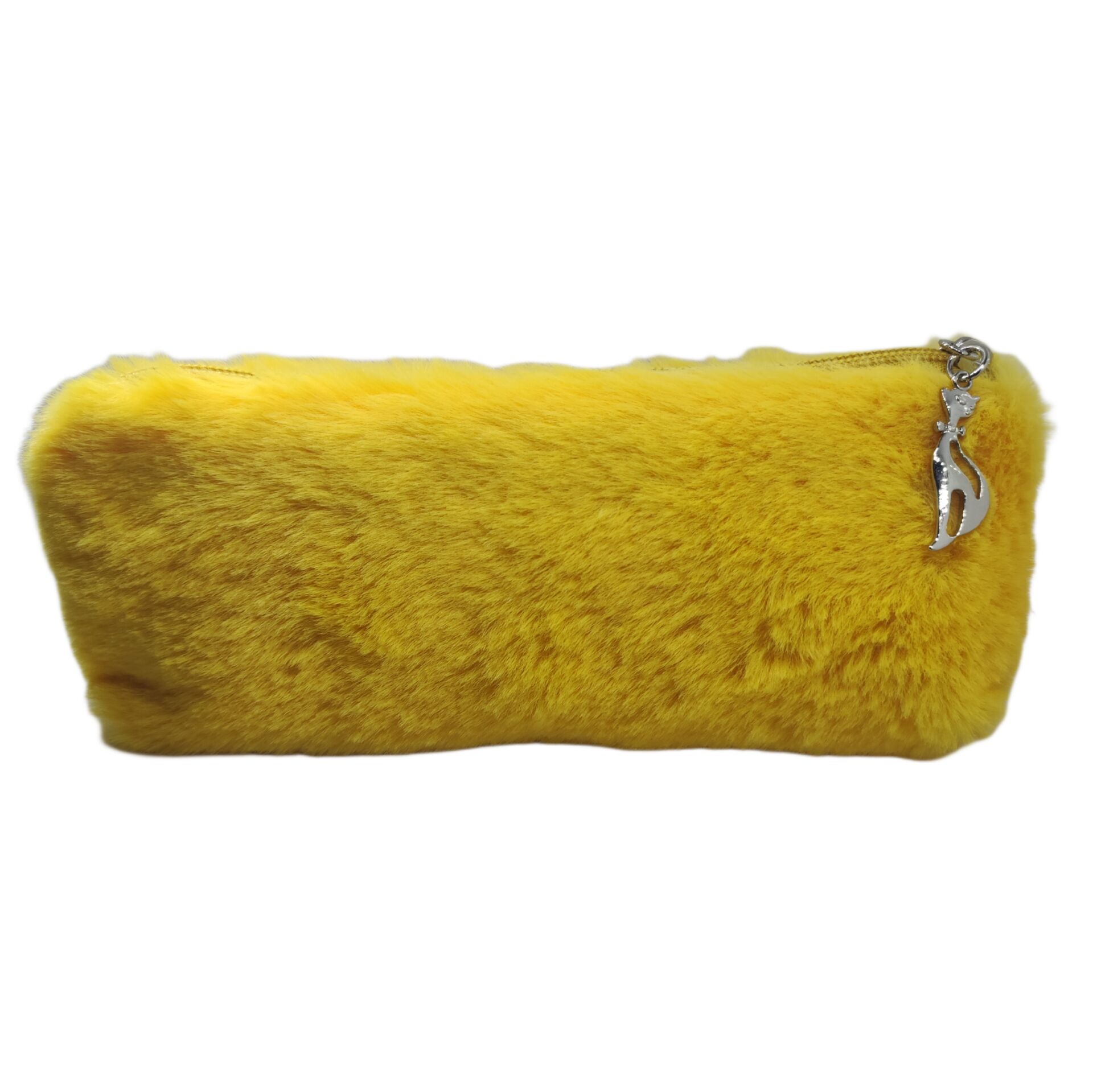 Sarı Peluş Kalemlik El Çantası Cüzdan Peluş Tüylü Kalem Kutusu