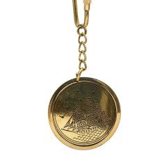 Pirinç 40 Yıllık Takvimli Özel Üretim Anahtarlık