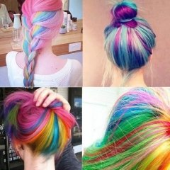 Renkli Saç Tebeşiri 12 Adet