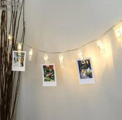 Led Işıklı Fotoğraf Albüm Mandalları 10 lu 2 Metre