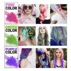 Renkli Saç Tebeşiri 12 Adet