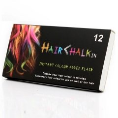 Renkli Saç Tebeşiri 12 Adet