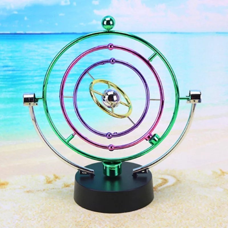 Manyetik Sürekli Dönen Newton Denge Topu Kinetik Orbital Küre