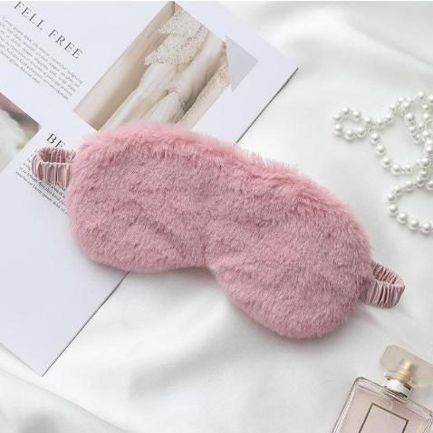 Yumuşacık Peluş Uyku Göz Bandı Renkli