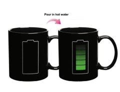 Sihirli Batarya Tasarımlı Kupa Bardak