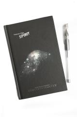 Gümüş Kalem Hediyeli Siyah Defter 120 Yaprak