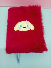 Kırmızı Sanrio Melody Cinnamoroll Peluş Çizgili Not Defteri