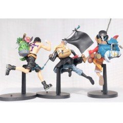 Anime One Piece Ace Sabo Luffy 3 lü Figür Set