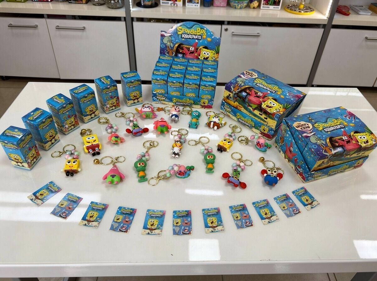 Sünger Bob Tasarımlı Sürpriz Kutulu Figür 1 Adet