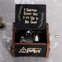 Harry Potter Always Müzik Kutusu Ahşap İşlemeli Müzik Kutu