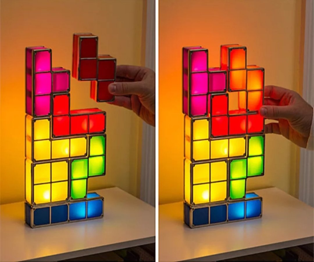 Tetris Oyunu Led Masa Lambası
