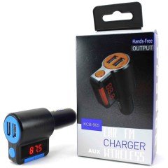 Çift Usb Destekli Hafıza Kart ve Aux Girişli Araç İçi Transmitter