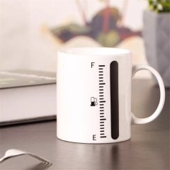 Tankup Benzin Göstergeli Isıya Duyarlı Sihirli Kupa Bardak